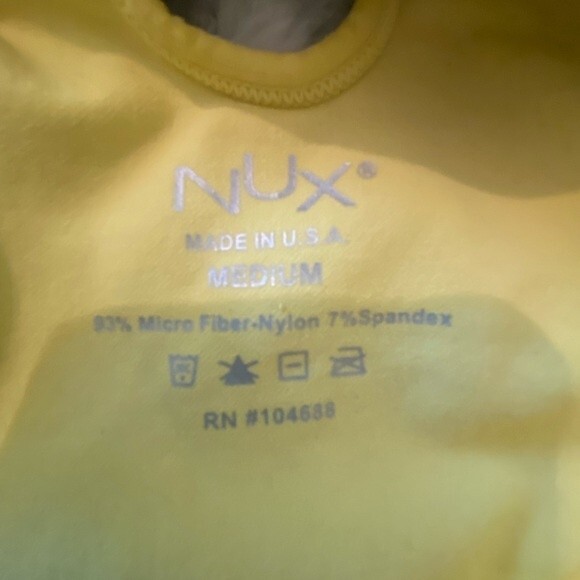 Nux sports bra, yoga clothing, criss cross back, moisture wicking med NWOT - Picture 2 of 7